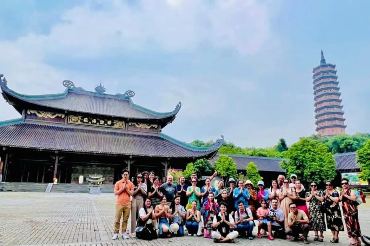 Best Trang An Grottoes Tour with Bai Dinh Pagoda | Ninh Binh Day Trip Bai Dinh Pagoda one day tour with temple views
