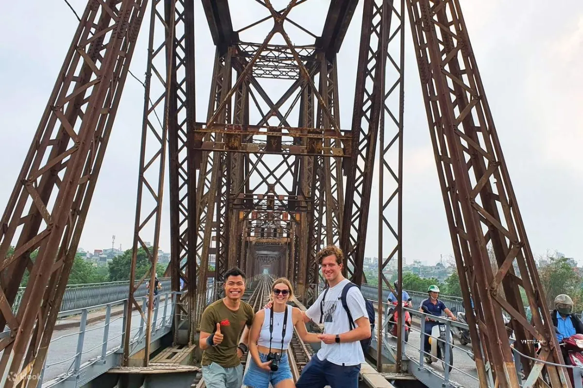 Top Hanoi City Walking Tour | Discover the Best of Hanoi in One Day Long Bien Bridge walking tour over Red River