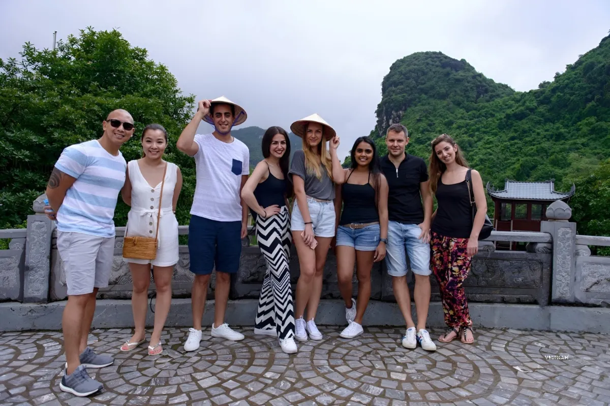 Trang An one day tour passing river, mountain, cave and temple