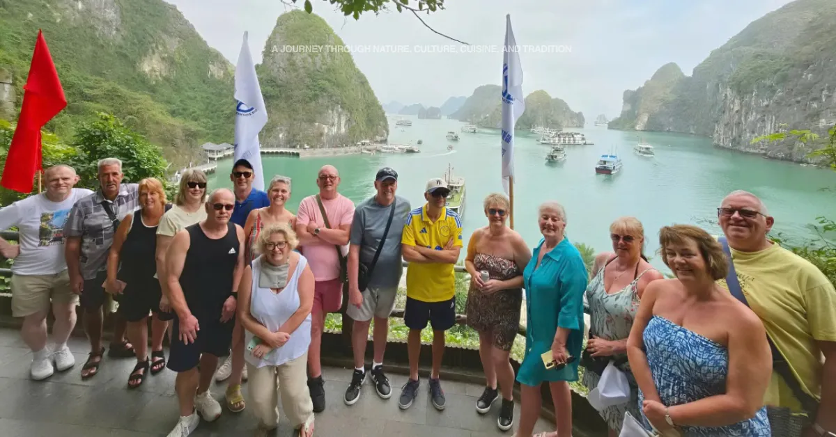 Halong Bay day cruise with limestone islands in Vietnam 8 days itinerary