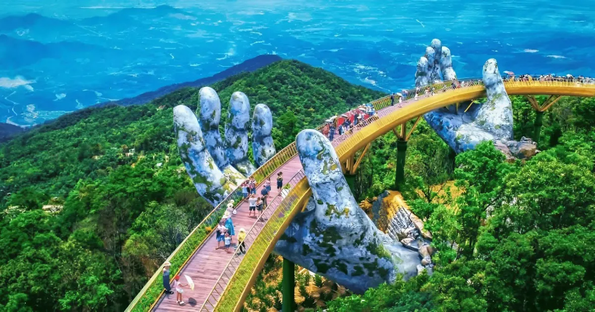 Da Nang travel guide featuring Dragon Bridge, beaches, and modern skyline in Central Vietnam
