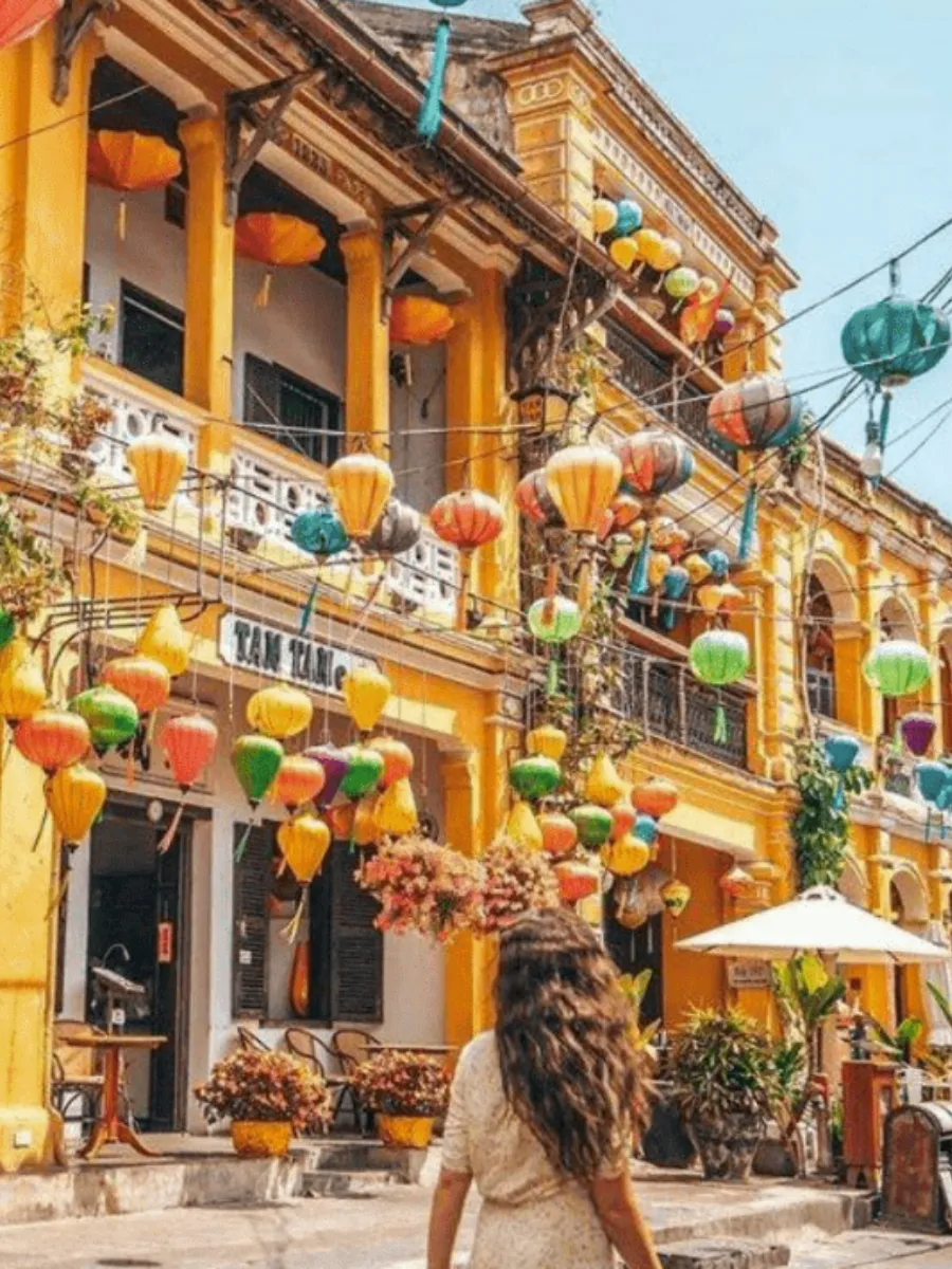 Colorful lantern streets in Hoi An Ancient Town Vietnam